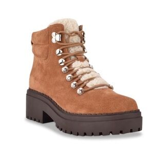 Marc Fisher LTD Nairy Hiking Boot Brown Size 7.5